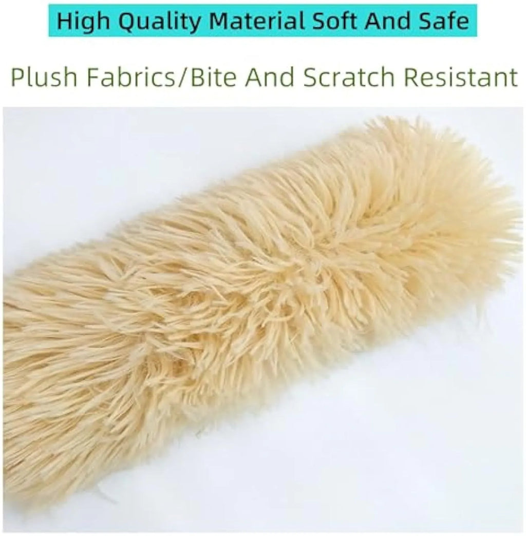 Soft plush interactive cat toy with crinkle sound and catnip filling for indoor play
