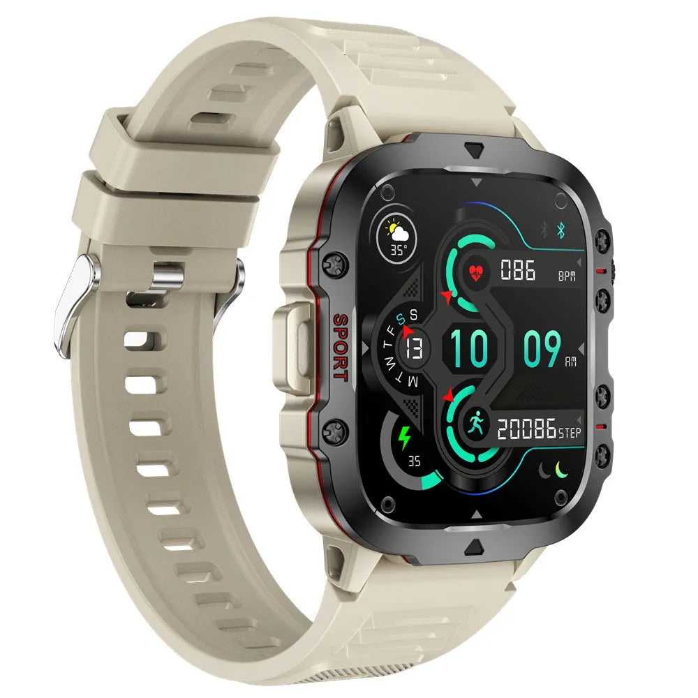 QX11 smart watch with TFT touch screen showing health metrics on wrist