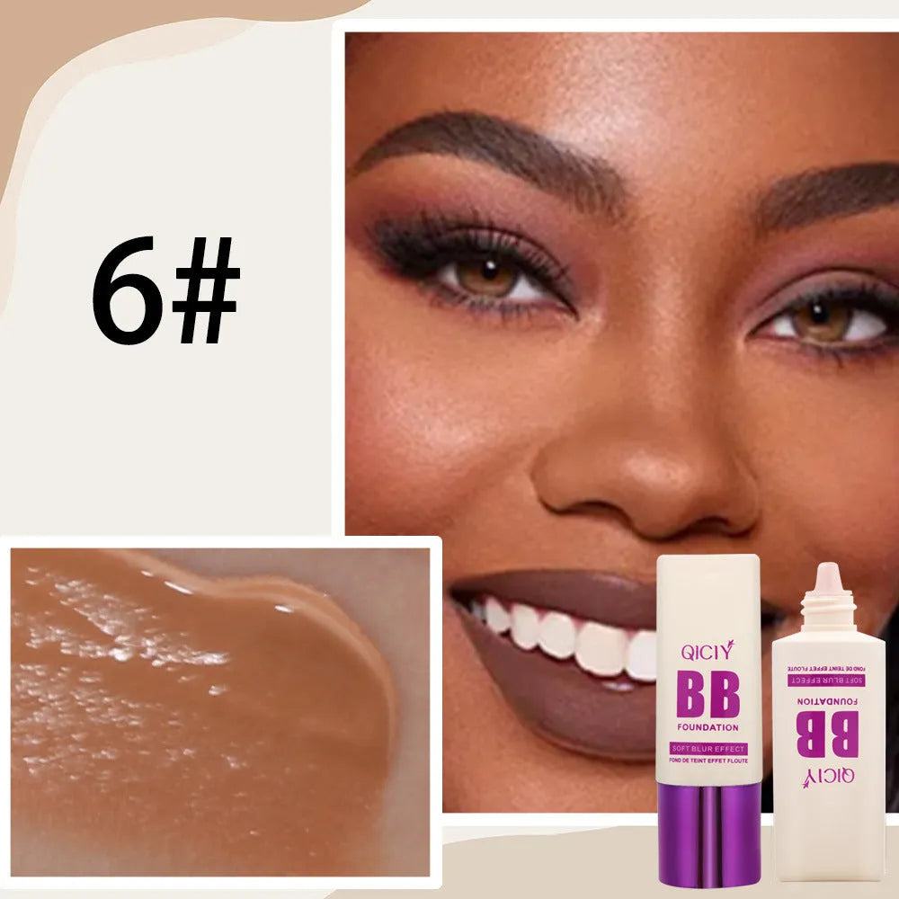 Feeding bottle style BB cream liquid foundation concealer in ten different shade colours.