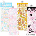 PVC waterproof cute cartoon stickers for agenda notebook decoration and office stationery