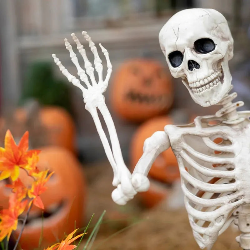 90cm plastic skeleton Halloween decoration with movable joints in new skull man design