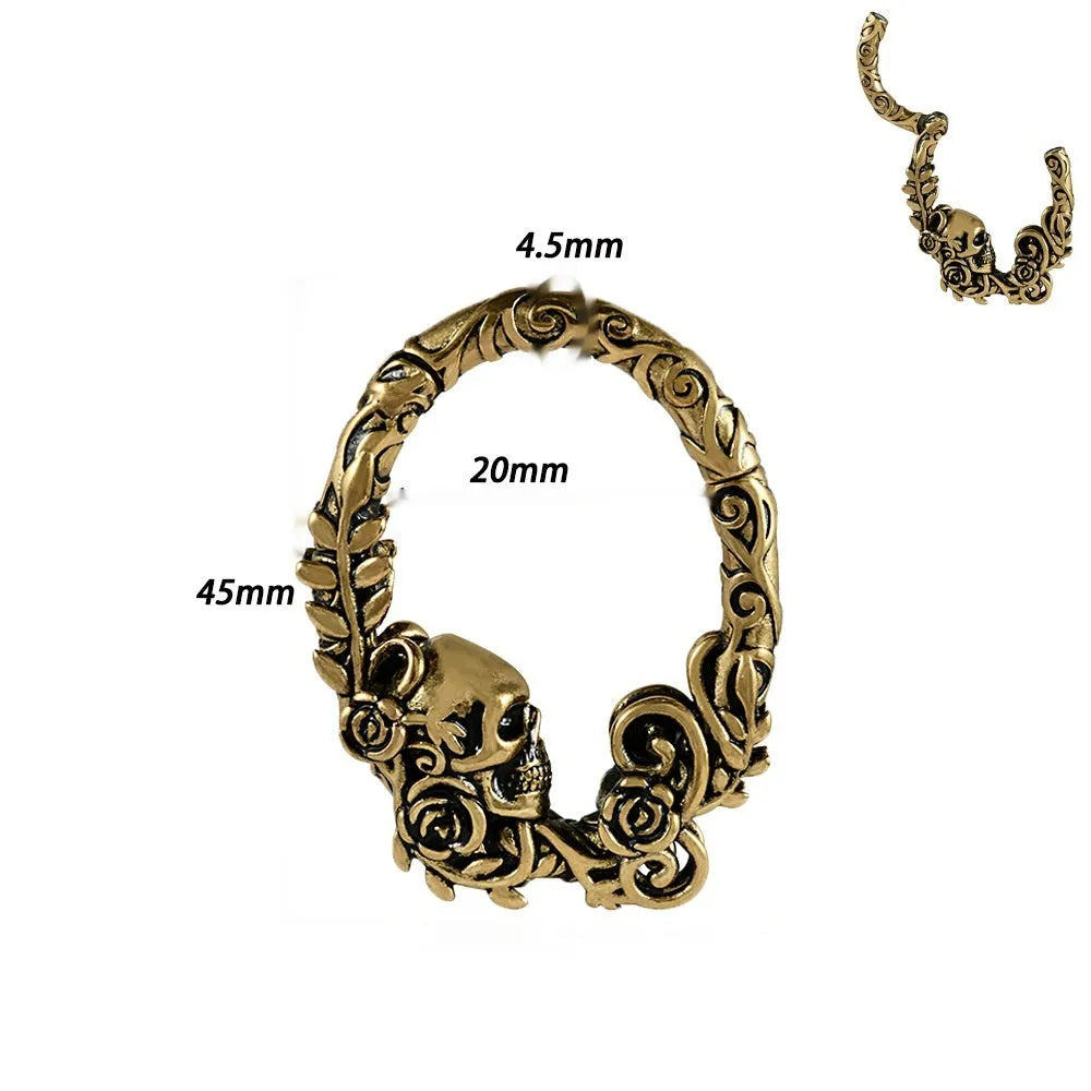Copper geometric cone round magnet ear extender in one of eight colour styles.