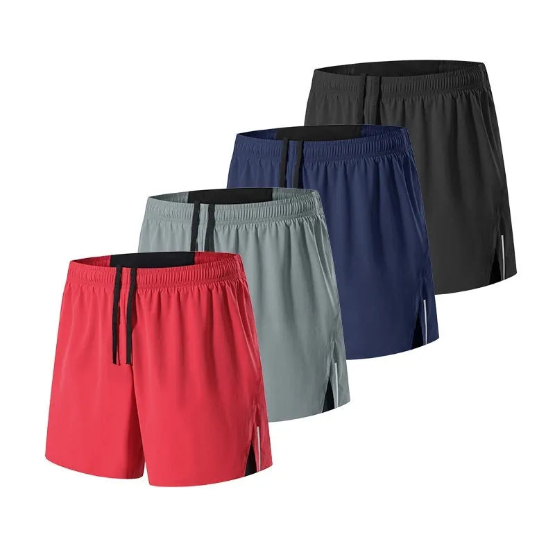 Men's loose-fitting off-road running shorts in black, shown for marathon and cross-country training