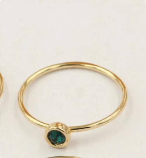 A green copper knuckle ring for DIY jewellery making, shown as a blank accessory component.