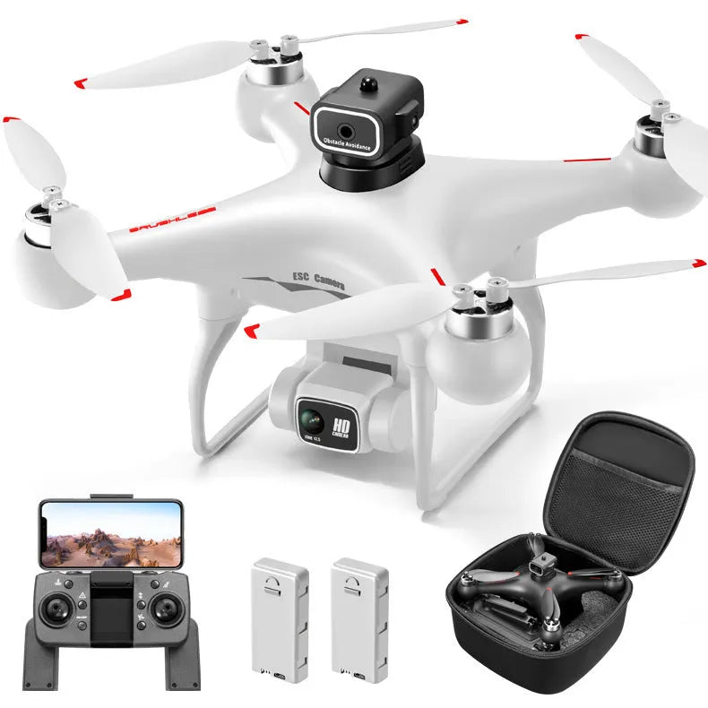 S116 brushless UAV drone with obstacle avoidance sensors and HD camera in black or white colours