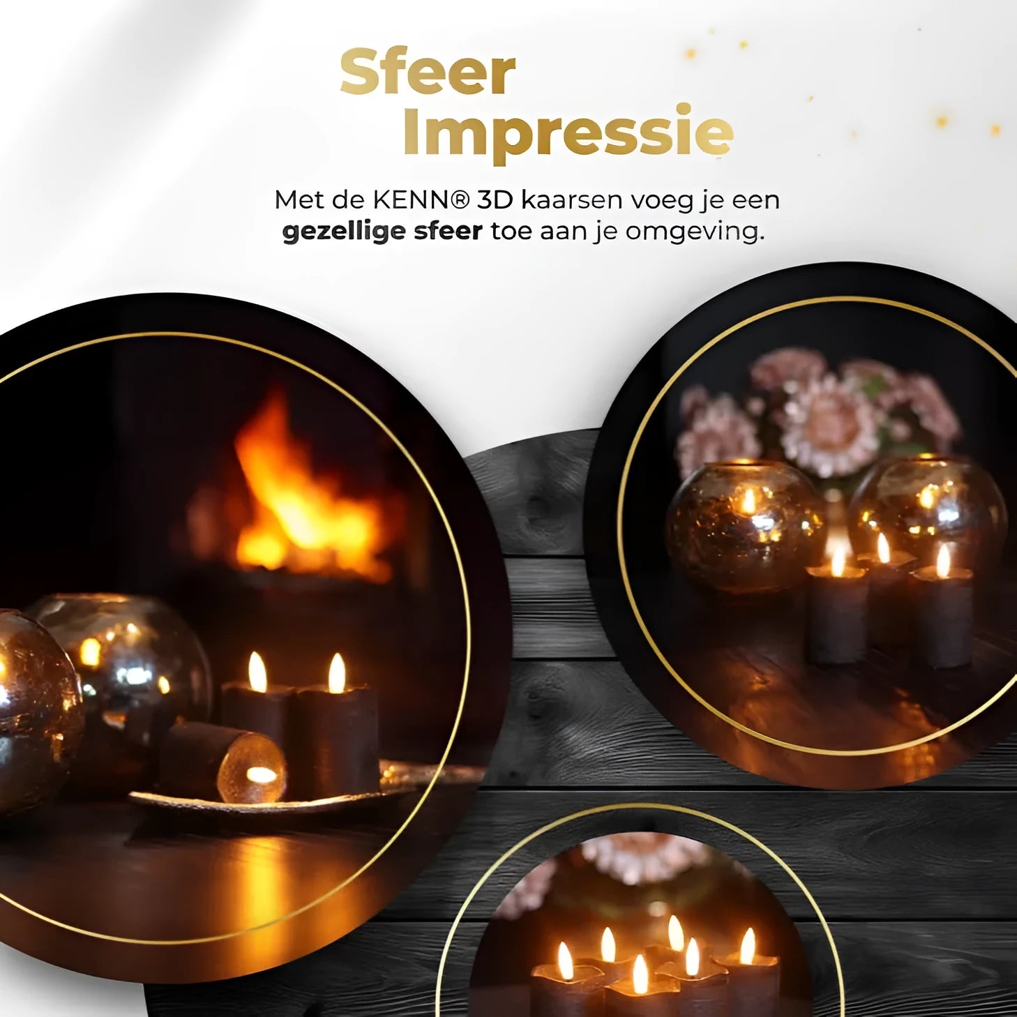 Black S6 LED flameless pillar candle showing 5cm diameter and 7cm height dimensions