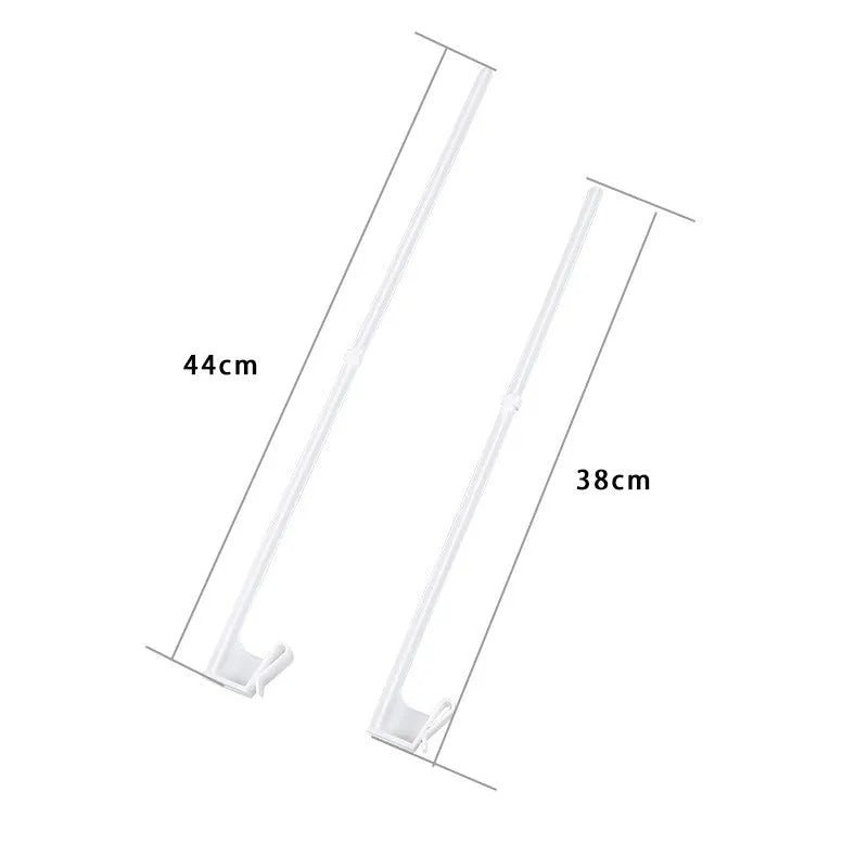 White PP plastic car window flag pole holder set with 10 pieces for vehicle mounting