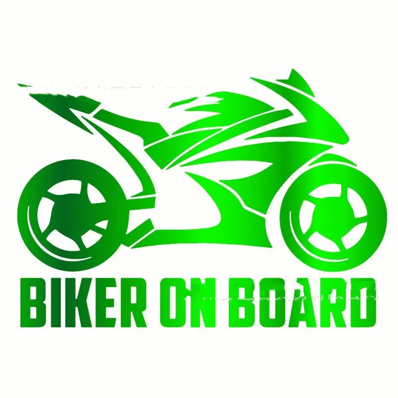Motorcycle car reflective stickers in multiple colours with two size options on vehicle surface