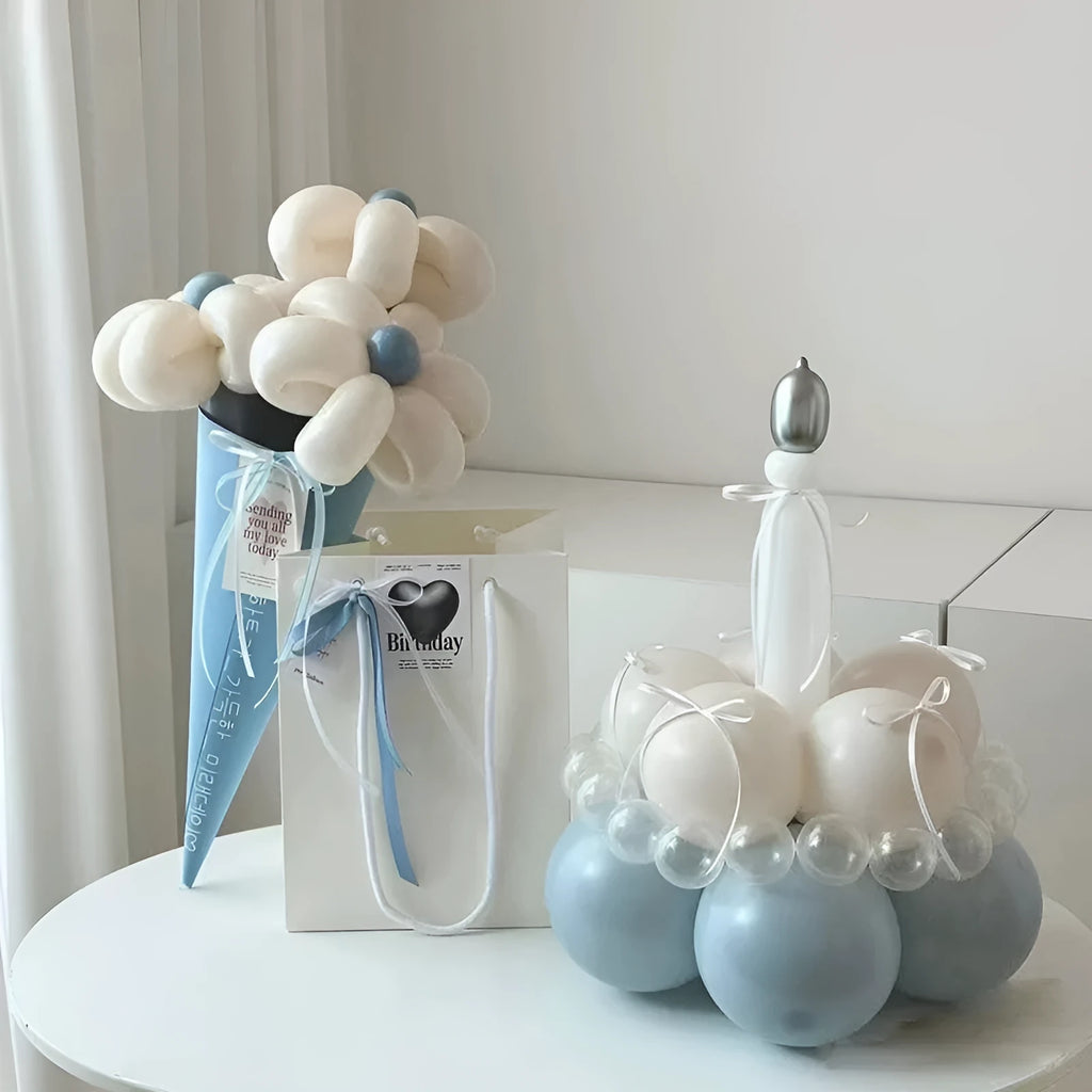DIY balloon bouquet cake decorating kit with balloon set for handmade party centrepieces