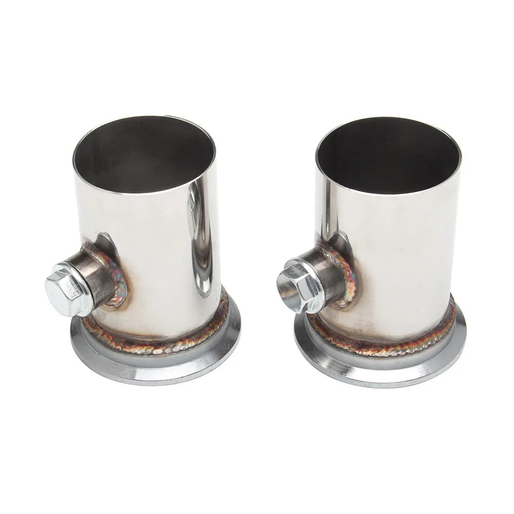Silver 304 stainless steel modified exhaust manifold banana set for Chevrolet LS engines