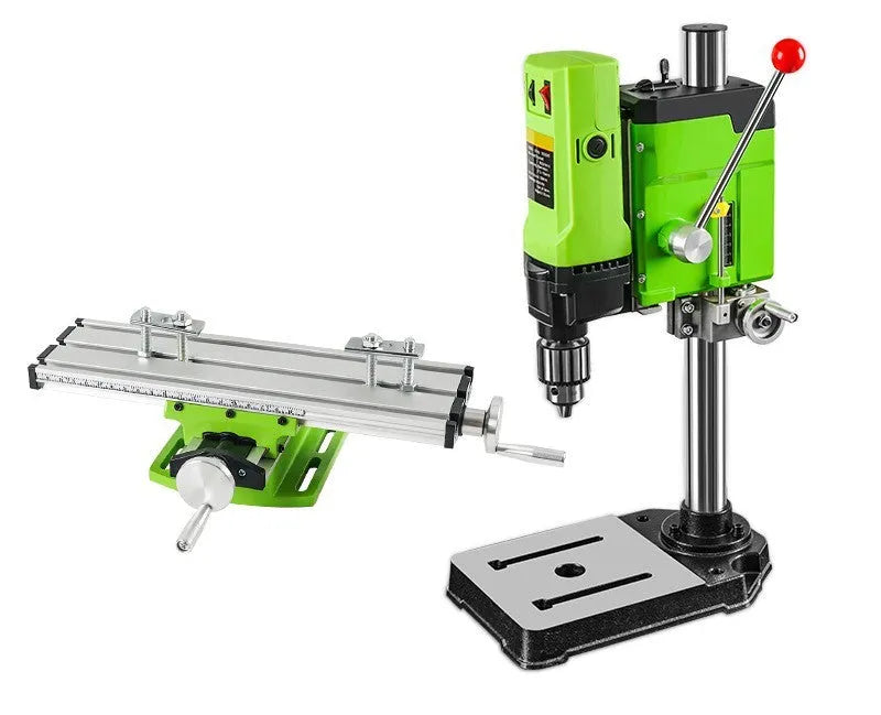 Benchtop drilling and milling machine with cross bench pliers and heavy duty bench pliers