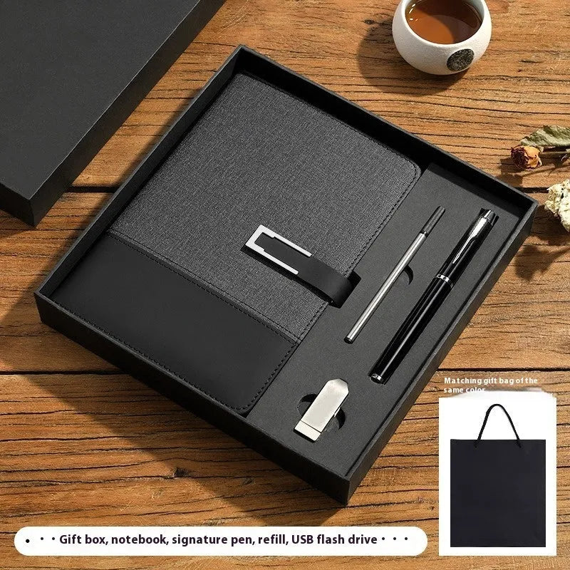 A5 soft leather notebook with PU cover and wood-free paper in choice of five colours