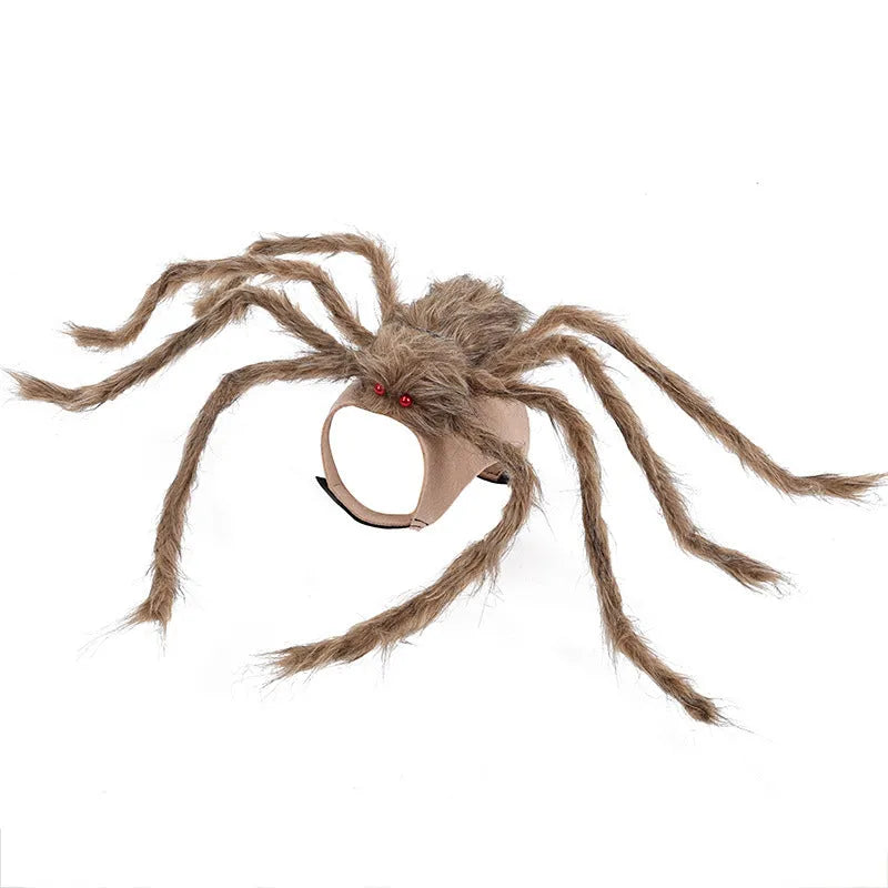 Halloween spider costume for pets in polyester with multiple colour options