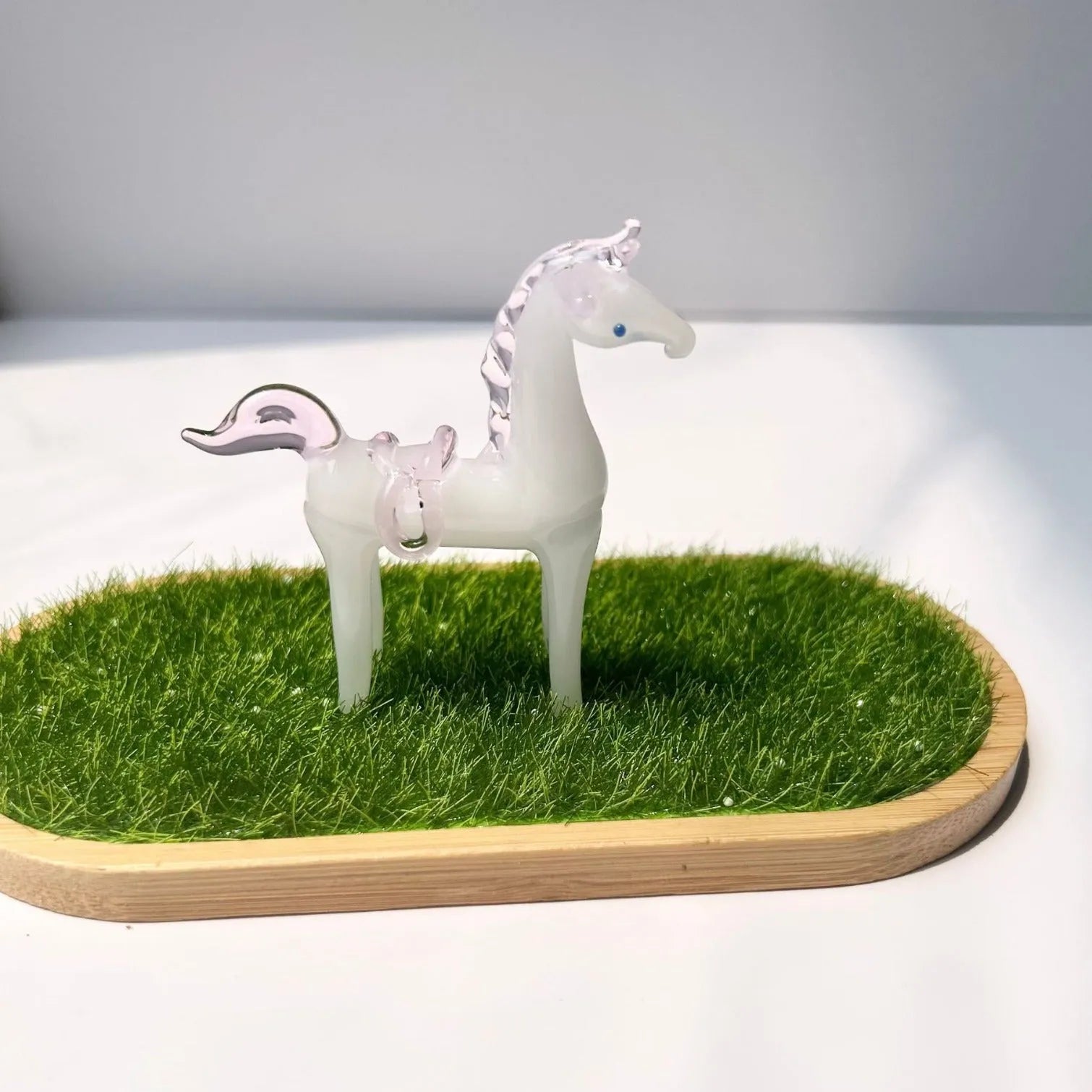 Coloured glaze horse office decoration in modern simplicity style