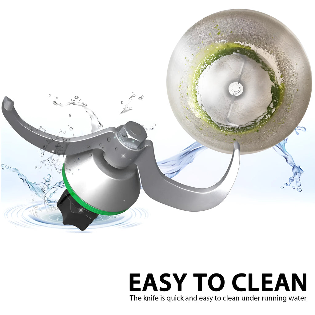 Thermomix dough knife with stainless steel handle and ceramic blade for TM5 and TM6