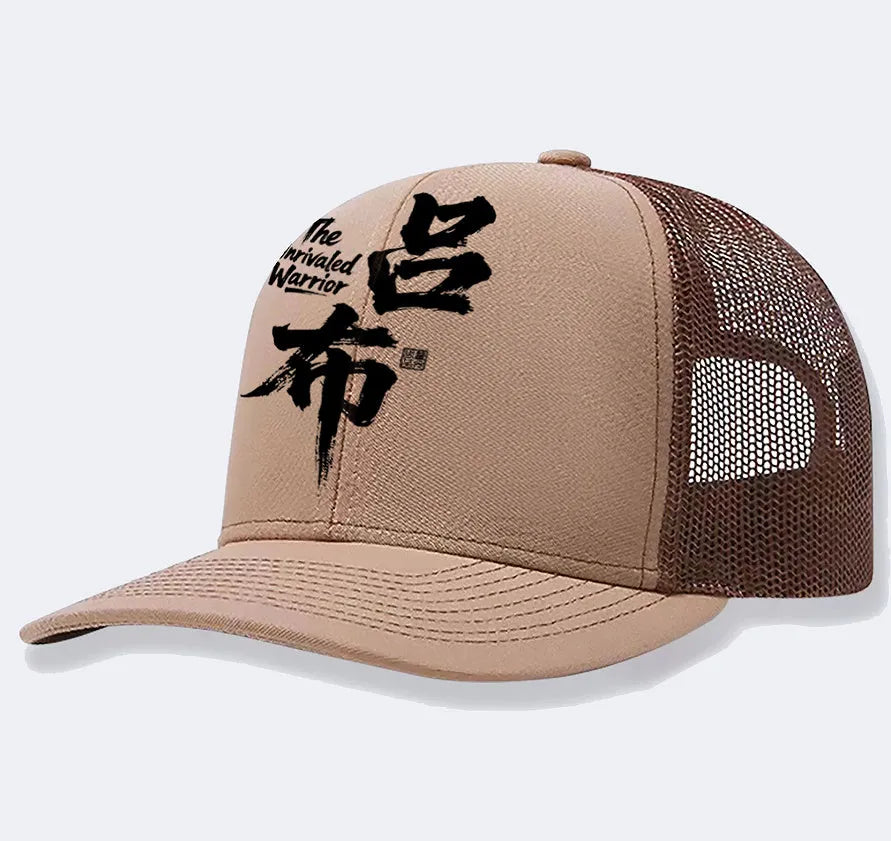 Men's polyester baseball cap in multiple colours including blue, black, and grey