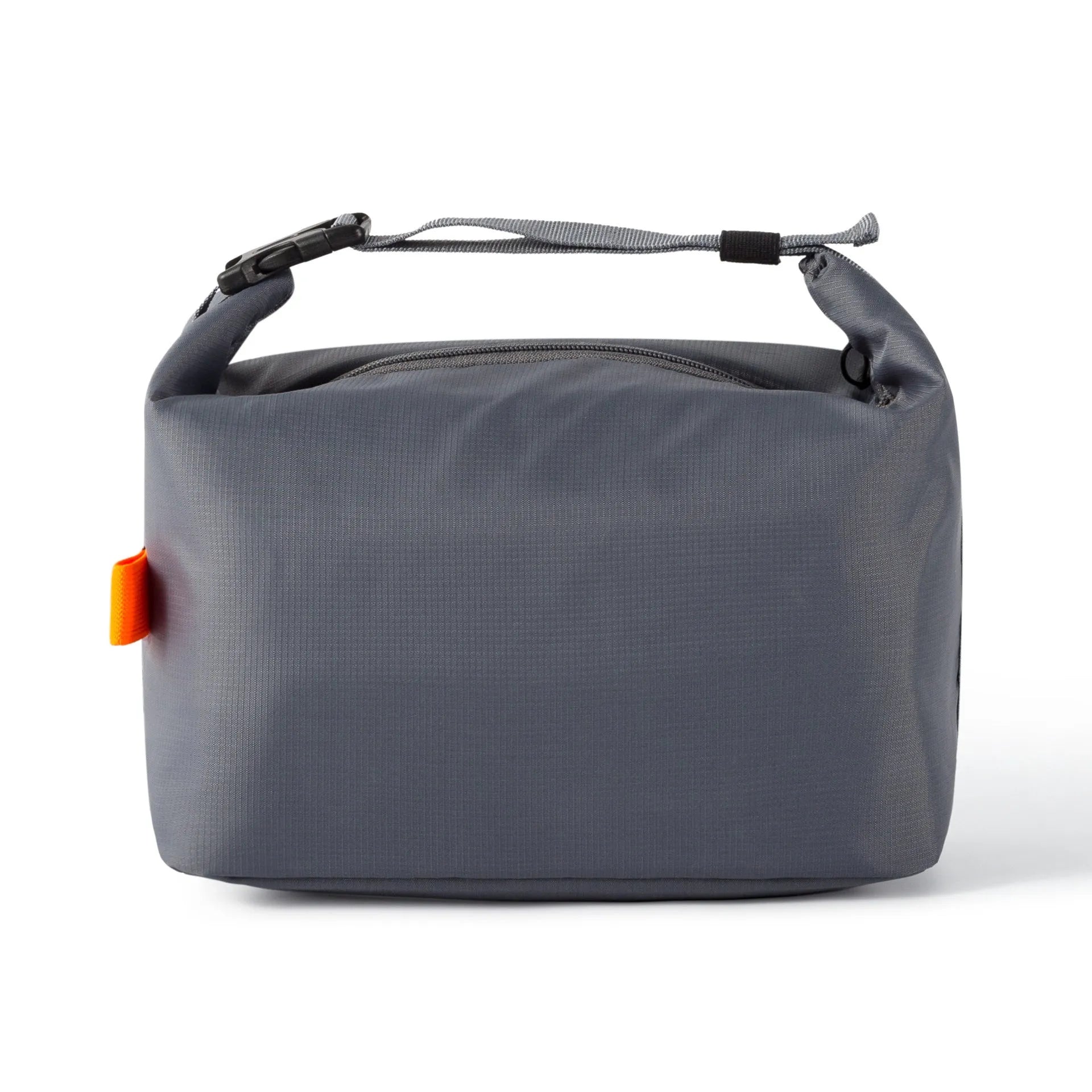 Japanese style insulated lunch bag in Army Green Oxford cloth with wide opening.