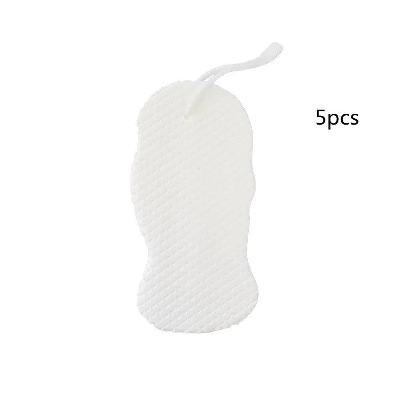 3D fish scale pattern bath sponge in light blue colour showing textured exfoliating surface