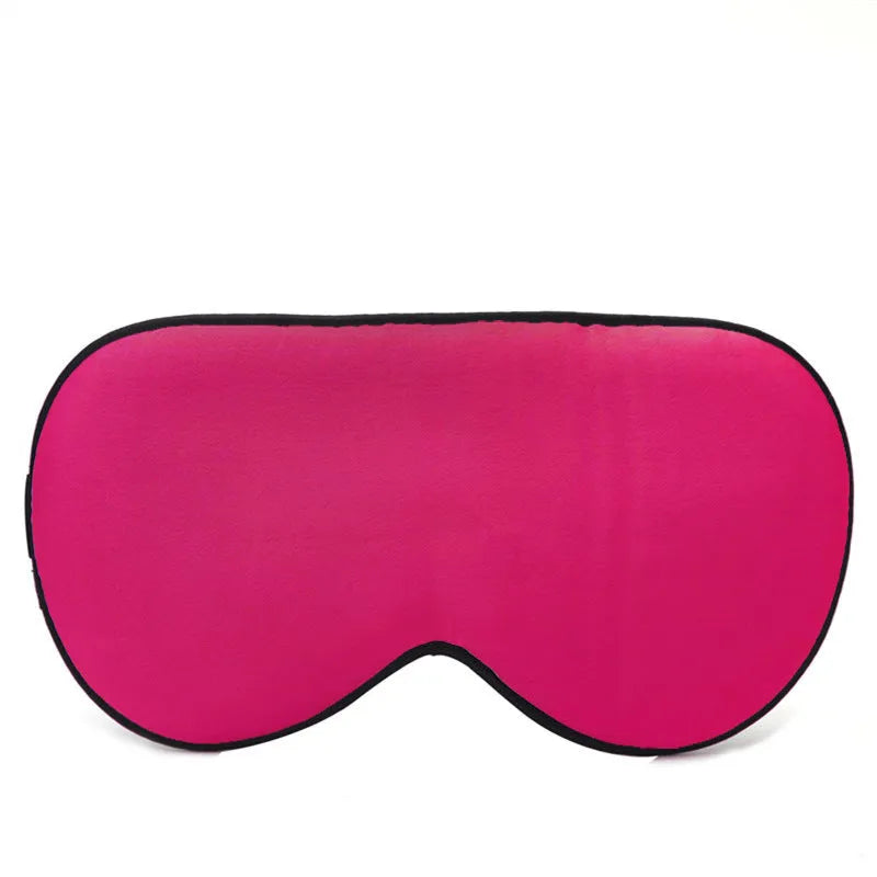 Double-sided mulberry silk eye mask in multiple colours, showing embroidery and print detail.