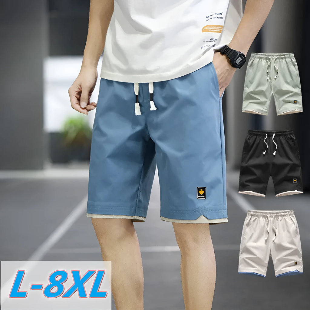 Loose fit casual beach shorts in micro-elastic polyester fabric available in multiple colours