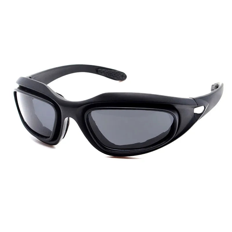 Tactical polarized sunglasses with full rim frame design for outdoor cycling and sports