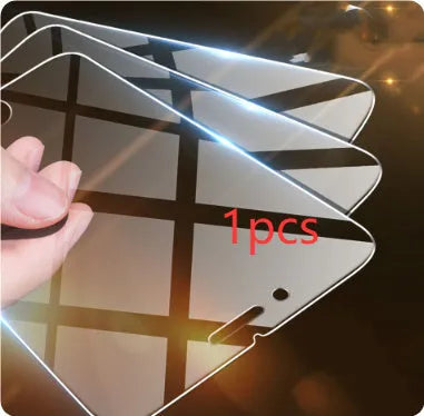 Transparent tempered glass screen protector for iPhone with anti-fingerprint surface