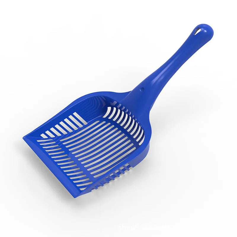 Plastic cat litter scoop in red, yellow or blue colour for toilet cleaning