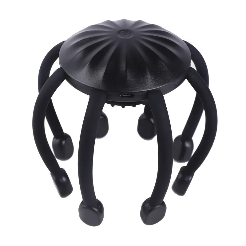 YK Series USB head massager with black vibrating claws showing YK-550 and YK-580 model options