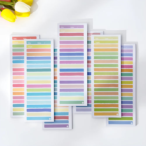 Cartoon sticky note notepad in plastic box showing bear design, 90mm by 248mm