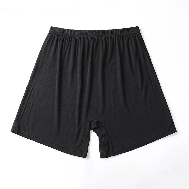 Men's solid colour high-waisted modal boxer shorts on a white background.