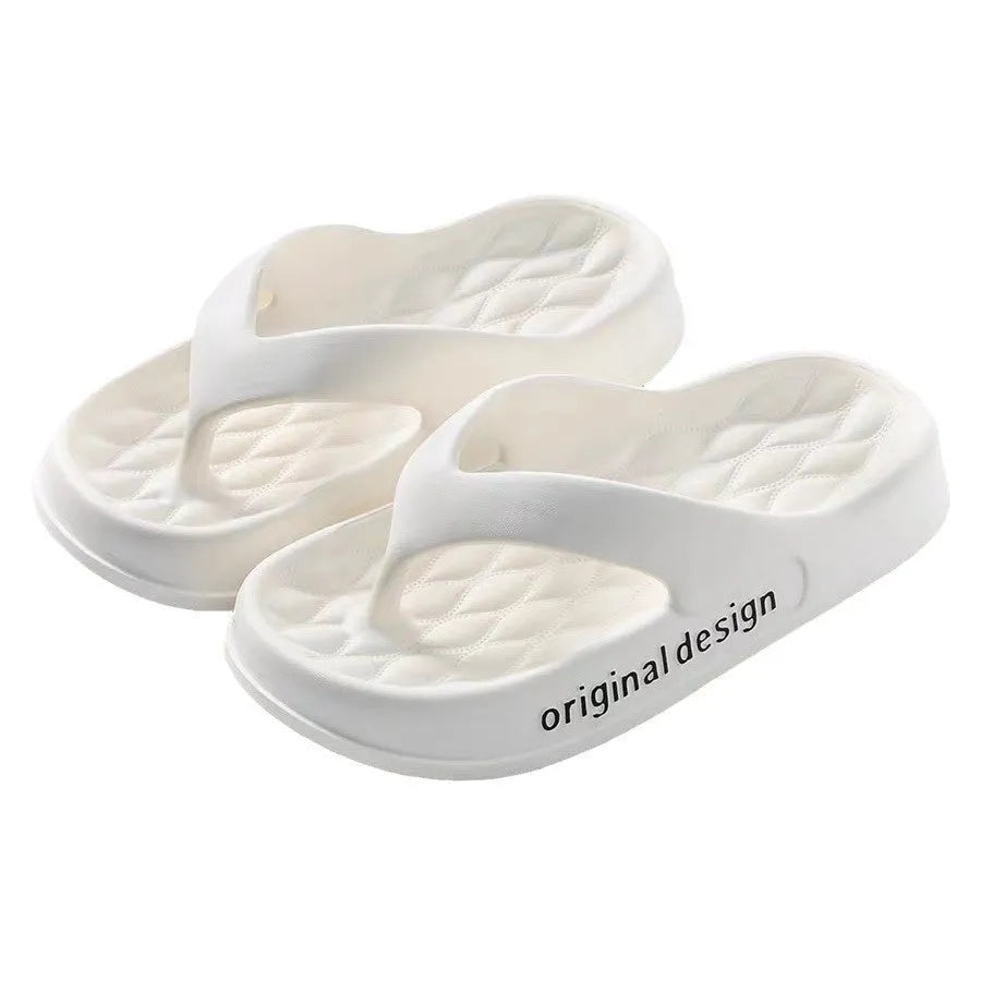 Men's EVA beach flip flops in various colours with injection-moulded sole construction