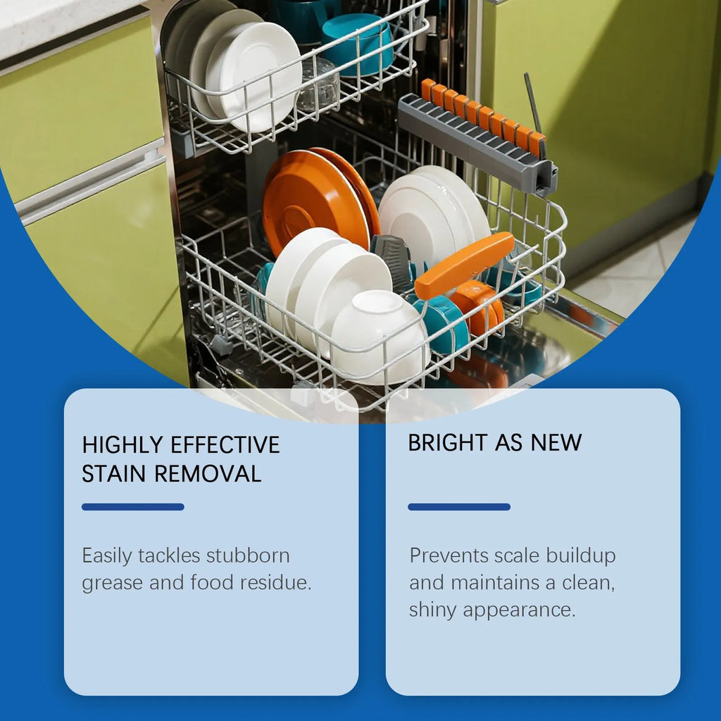 237mL bottle of dishwasher detergent aid for removing stains and oil from kitchenware