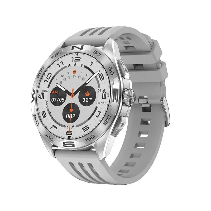 Smart watch showing health monitoring functions and WhatsApp reply capability on IPS screen