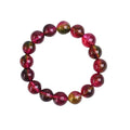 Watermelon crystal bracelet with pastoral design in four diameter sizes