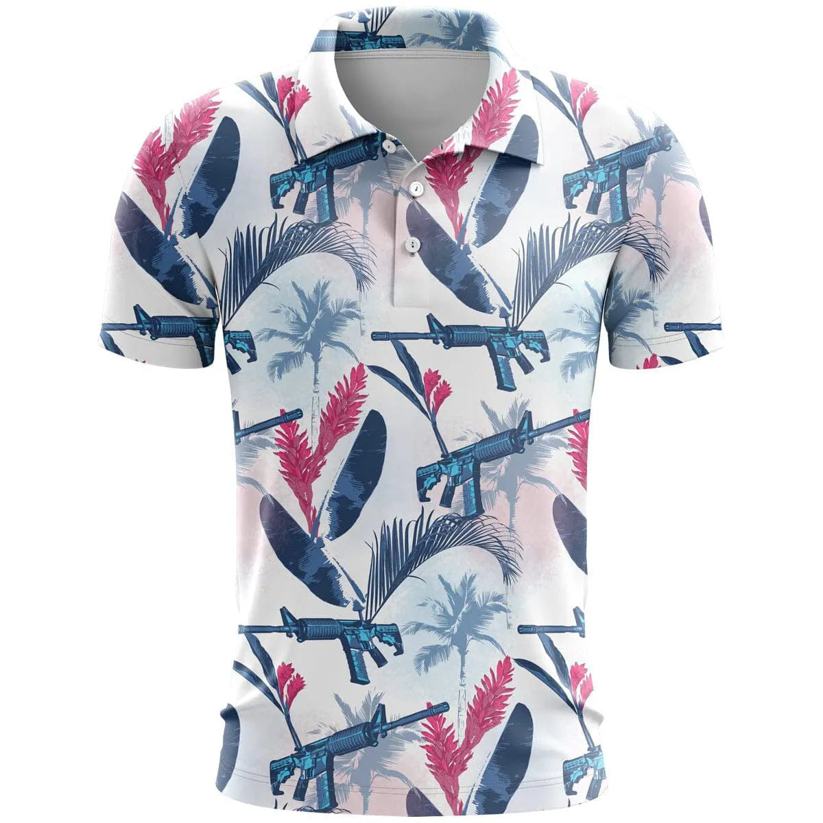 3D printed short sleeve leisure top in loose fit with bird eye cloth fabric