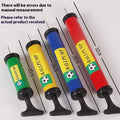 Manual plastic hand pump in mixed colour for inflating sports balls and balloons