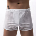 Men's cotton three-point boxer shorts in multiple colours on a mid waist