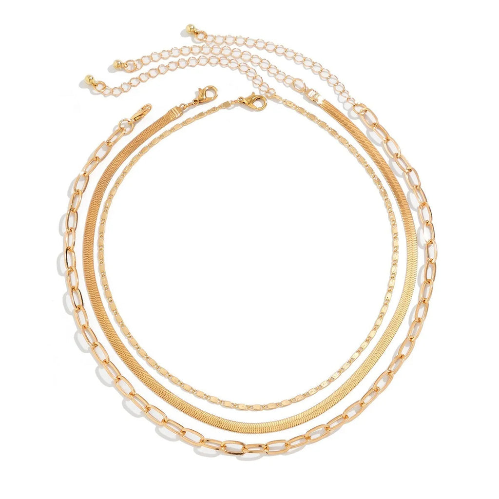 Women's snake bone chain contrast color necklace heart shape pendant alloy electroplated finish