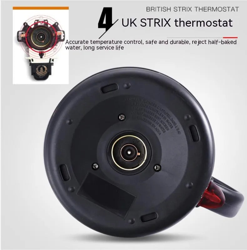 Gold stainless steel automatic electric kettle with touch control panel
