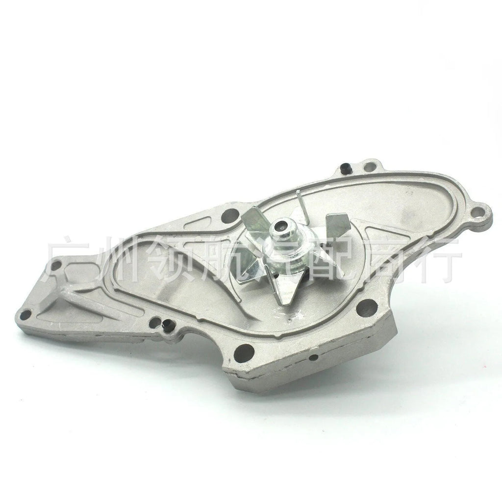 Metal belt and water pump assembly component measuring 28 by 18 by 16 units.