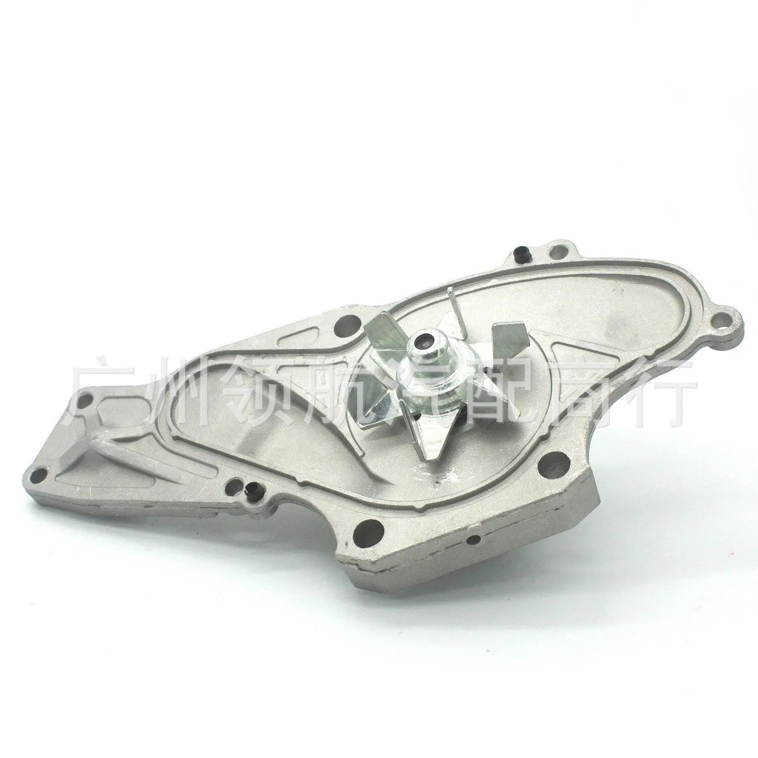 Metal belt and water pump assembly component measuring 28 by 18 by 16 units.