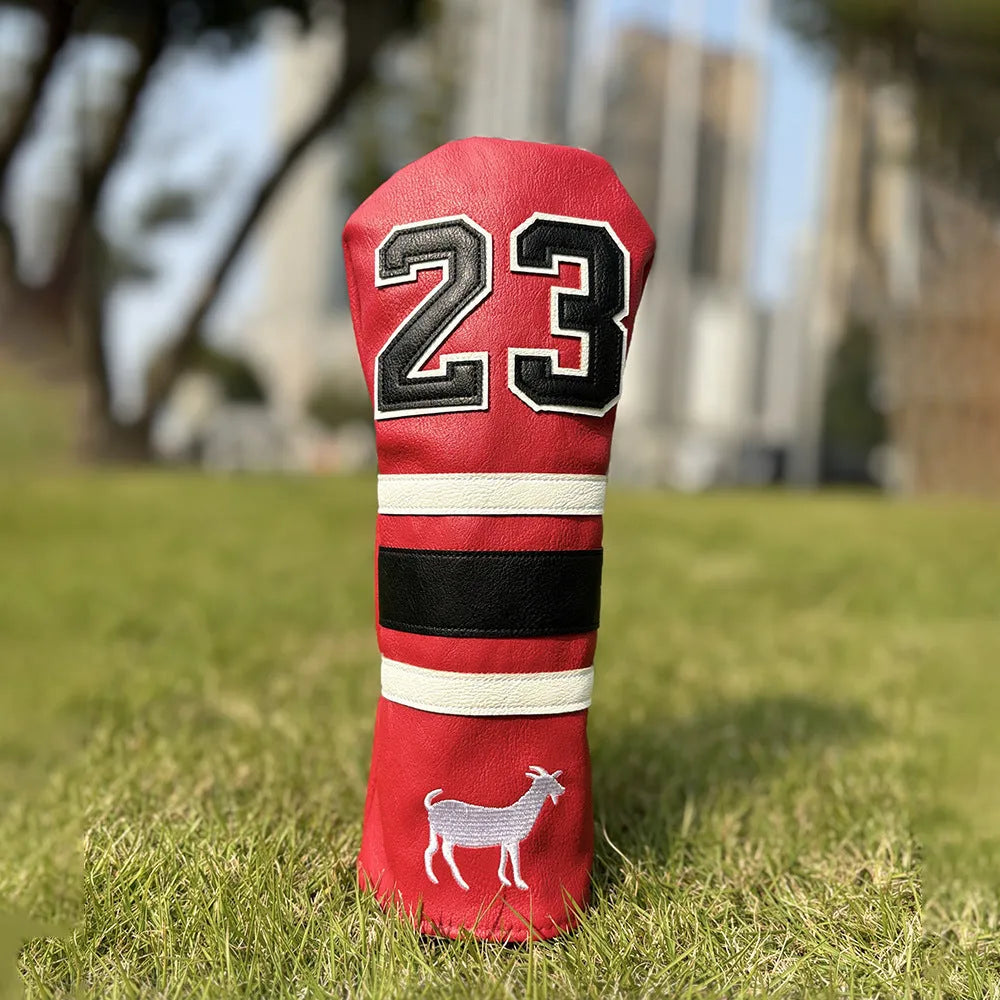 Wooden pole design golf club sleeve set with four headcovers in choice of colours
