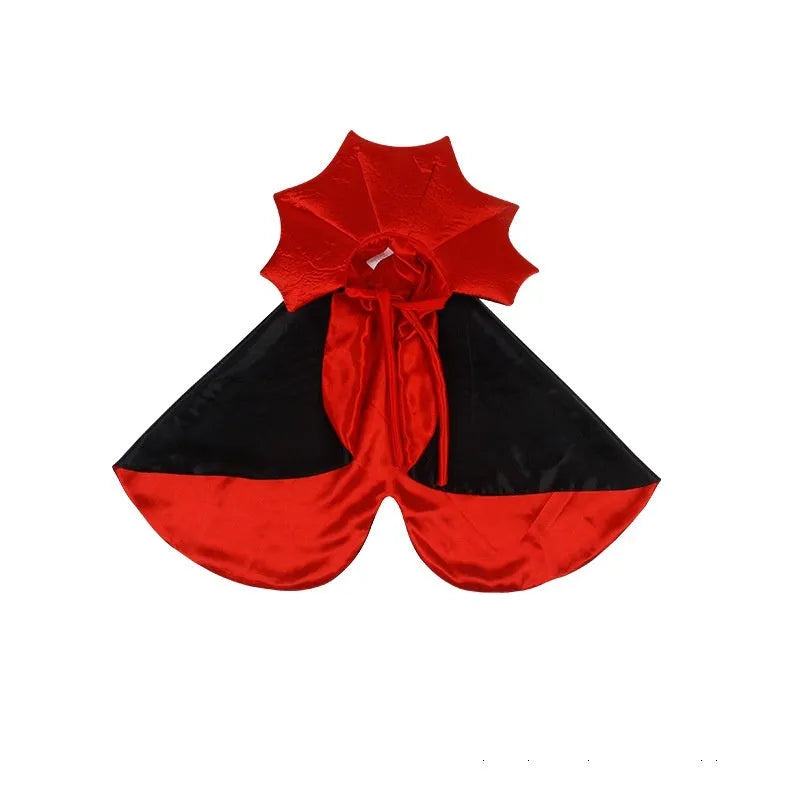 Black and red Halloween costume for cats and dogs with European American style design
