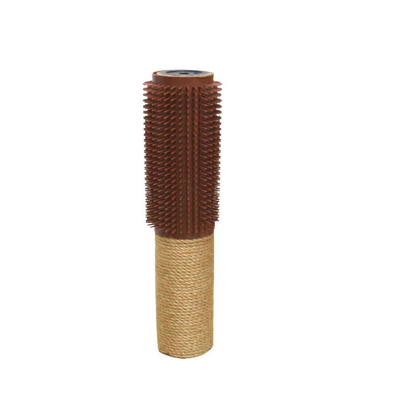 Sisal cat scratching post measuring 30cm tall, available in brown or grey colour