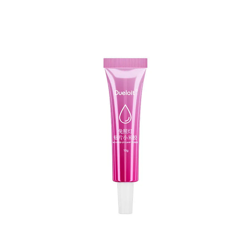 Xiaomi 10g quick-drying nail glue in pink lipstick-style tube for pasting nail tips