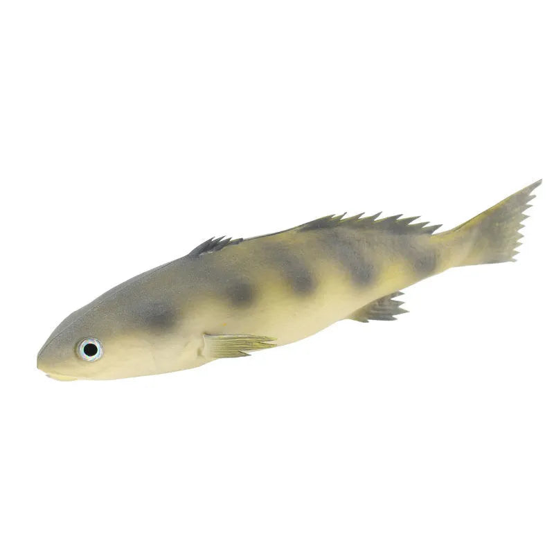 PU simulated fish ornament models including yellow-fin tuna and small tuna for aquarium decoration