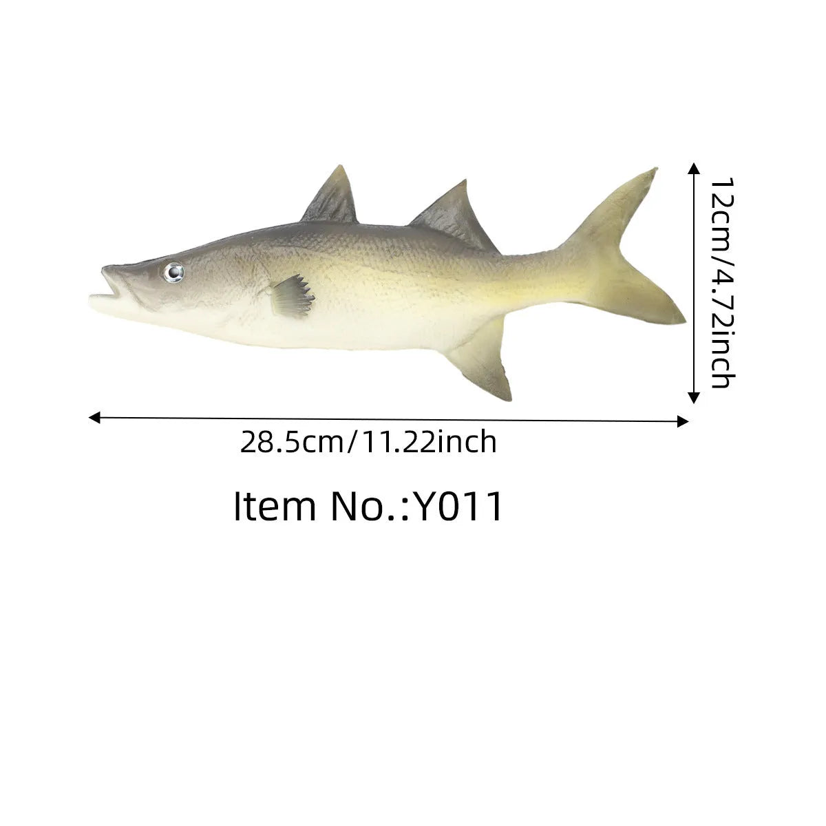 PU simulated fish ornament models including yellow-fin tuna and small tuna for aquarium decoration