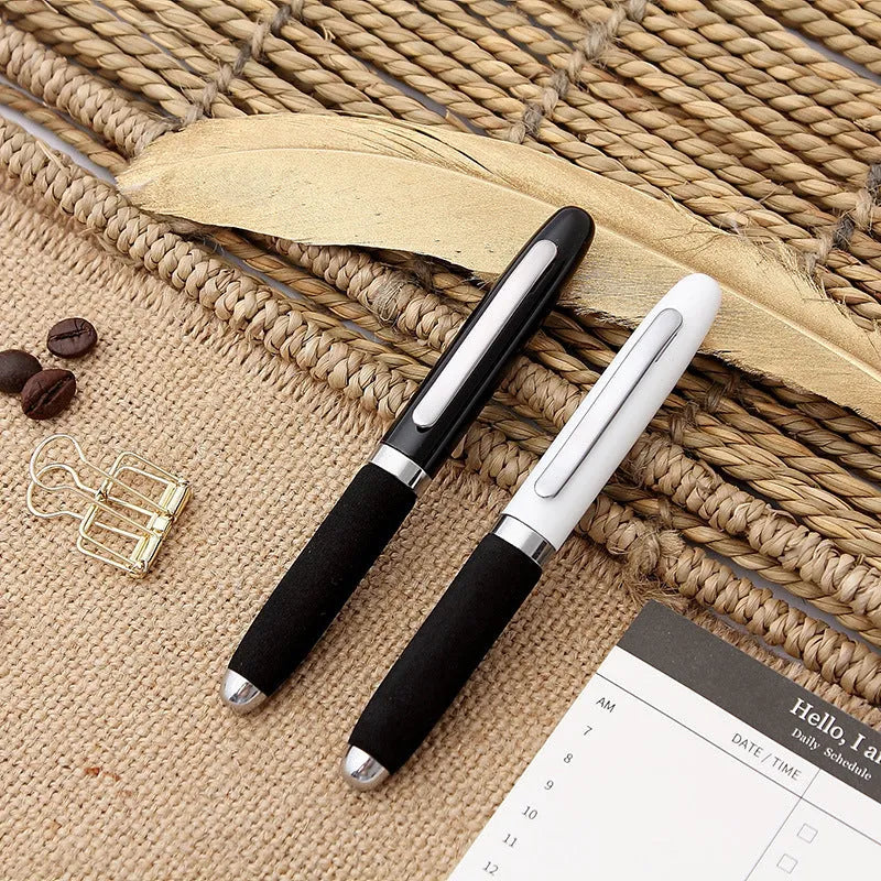 EVA metal cap mini ballpoint pen in silver with choice of seven refill colours.