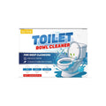 Toilet bowl cleaner powder in four white 30g sachets for removing urine stains and odours