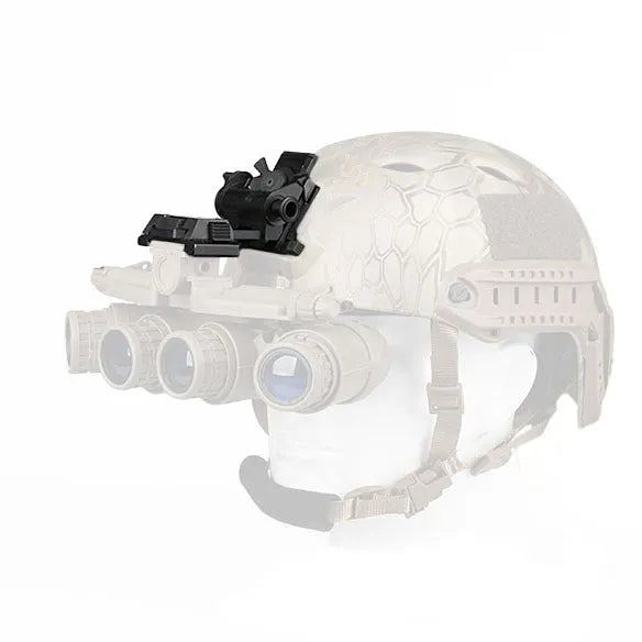 Metal alloy L4 G24 night vision helmet mount with OPS breakaway base in dark earth colour